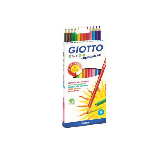 Jiotto Elios Triangular Σετ Ξυλομπογιές 12τμχ